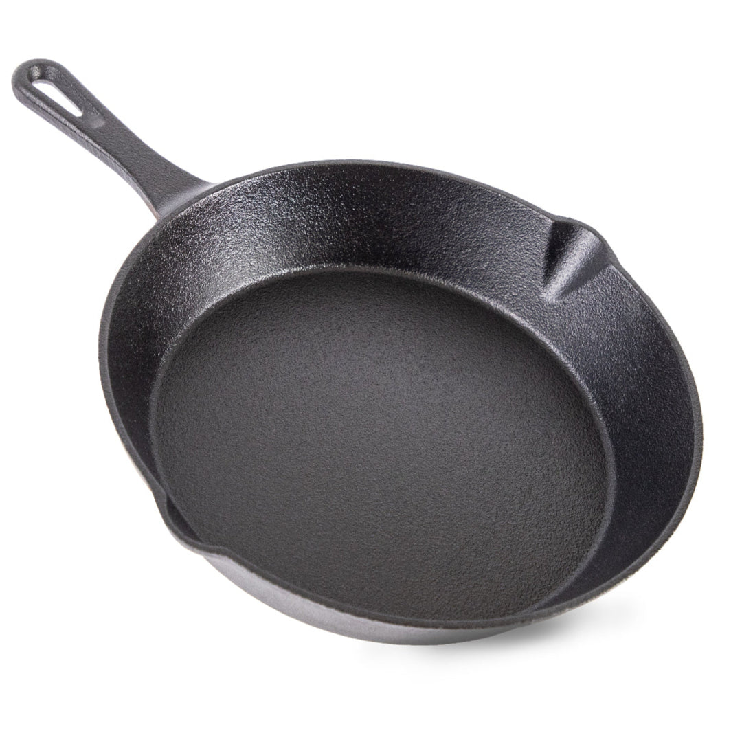 Pre-Seasoned Cast Iron Skillet - 8, 10, 12 inch (Multiple Sizes Available)