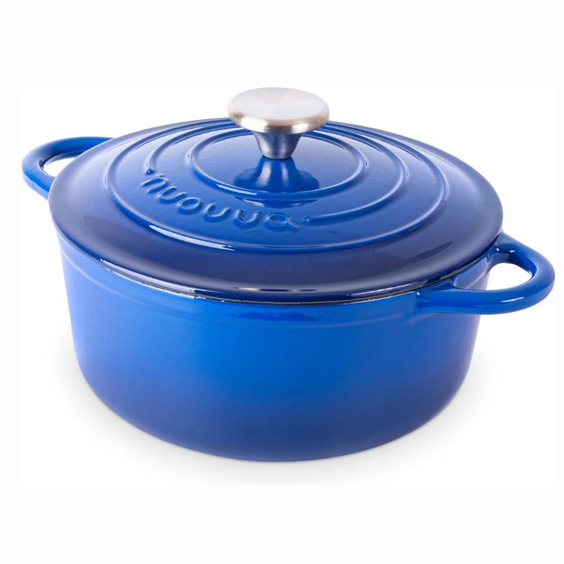 Enamelled Cast Iron Casserole Pot - 22cm - 2.9L (Multiple Colours)