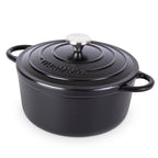 Cast Iron Dutch Oven with Lid, Casserole Pot - 24cm - 4.7L (Multiple Colours)