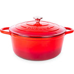 Enamelled Cast Iron Dutch Oven Casserole Pot (Multiple Colours & Sizes)