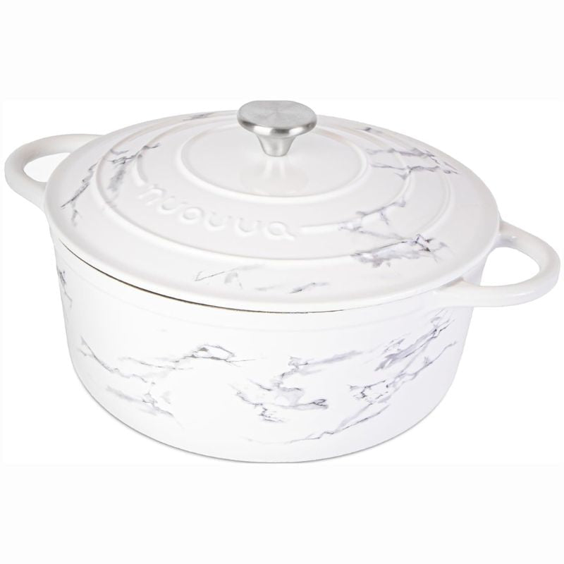 Marble Enamelled Cast Iron Casserole Pot - 28cm - 6L