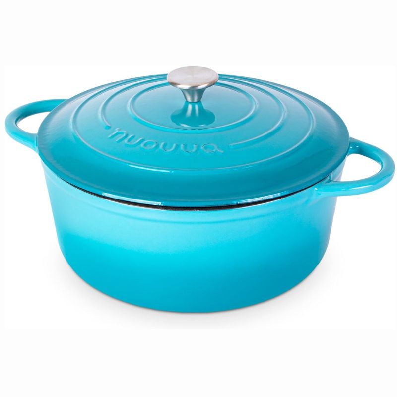 Enamelled Cast Iron Dutch Oven Casserole Pot (Multiple Colours & Sizes)