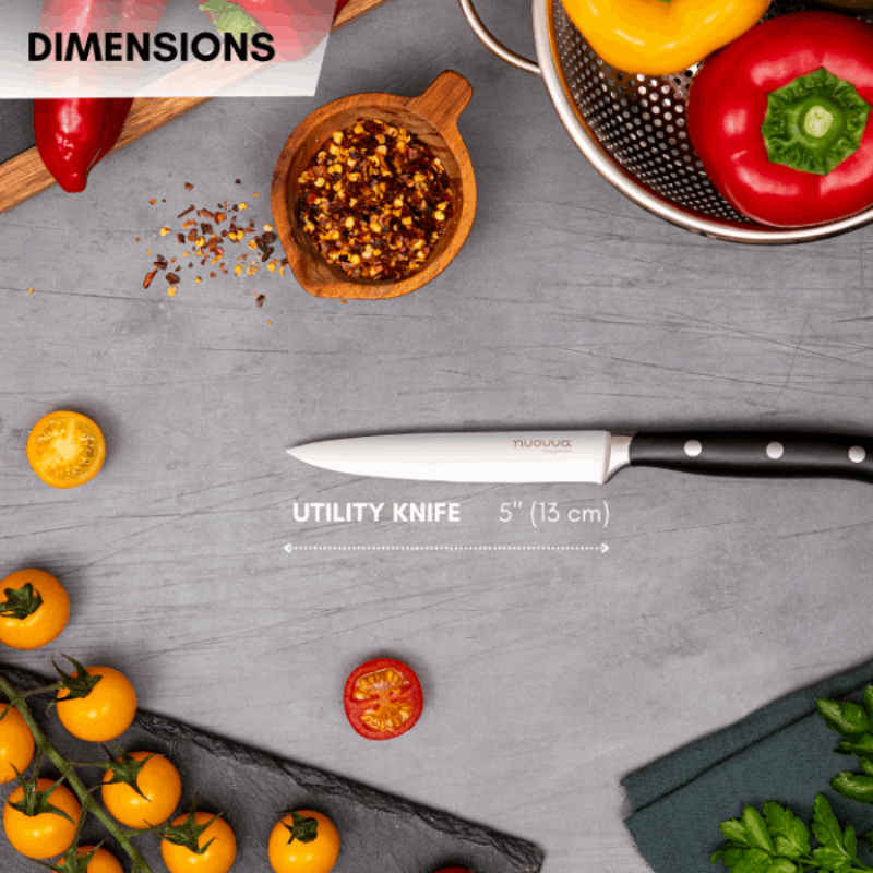 Stainless Steel Kitchen Utility Knife – 5 Inch, by Nuovva