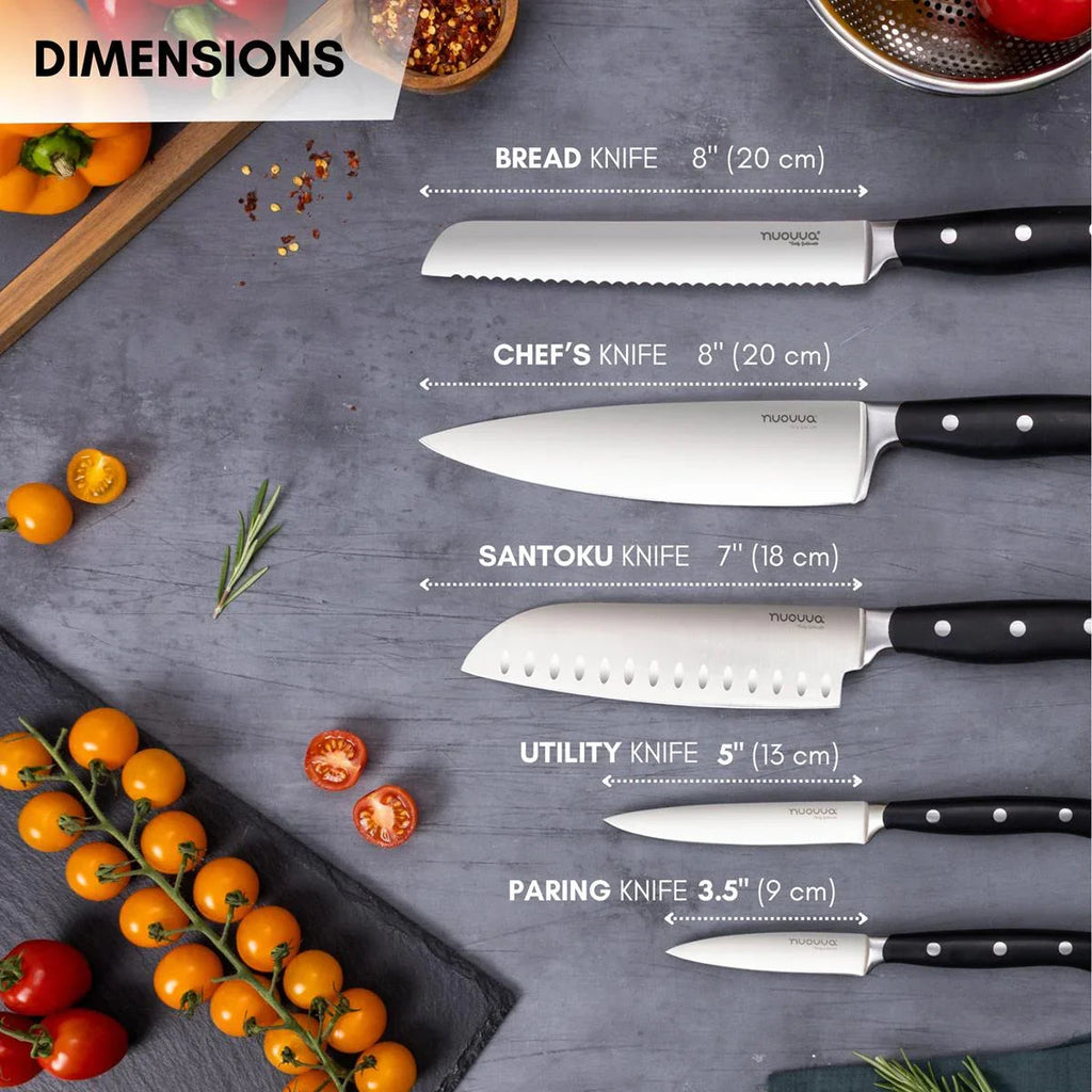 Professional High Carbon Steel Kitchen Single & Sets Knives  (Multiple Variants), by Nuovva