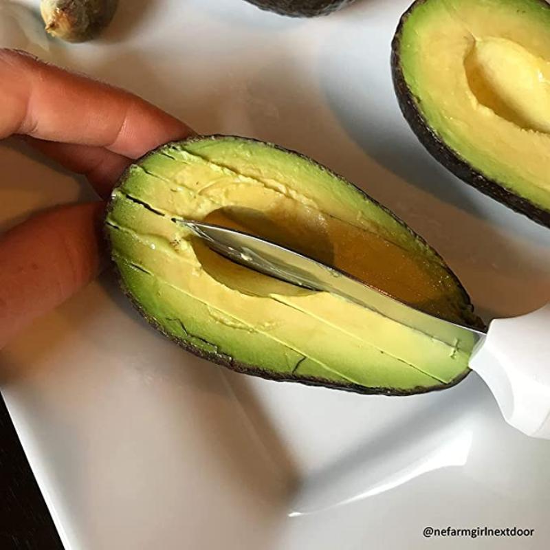 Microplane 3-in-1 Avocado Tool - Avocado Slicer, Peeler, Knife, Pit Removal