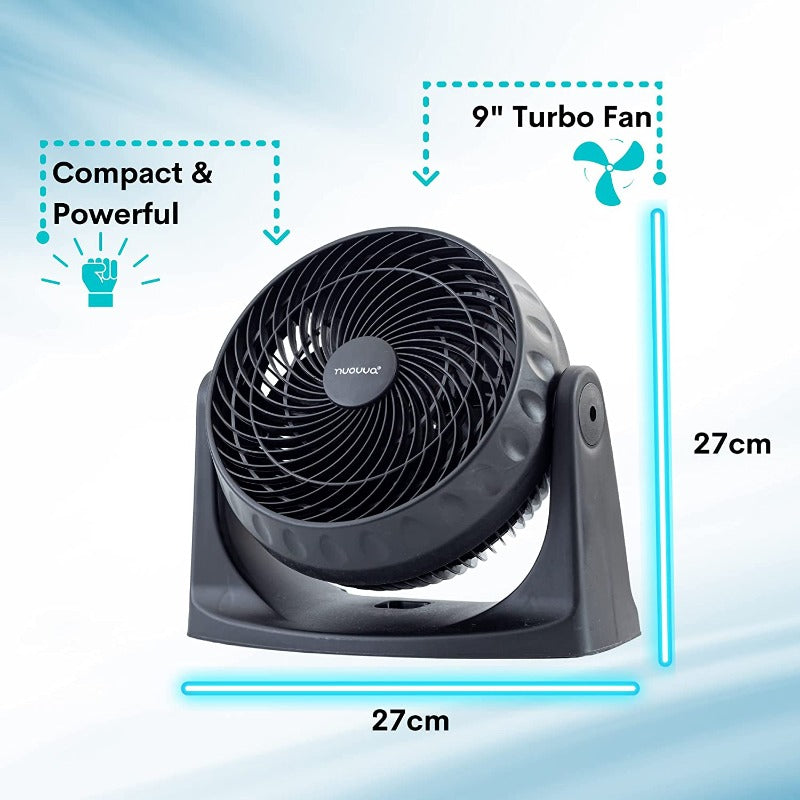 Desk Turbo Fan - White / Black