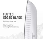 Victorinox Santoku Knife Rosewood with Fluted Edge in Gift Box | Brown