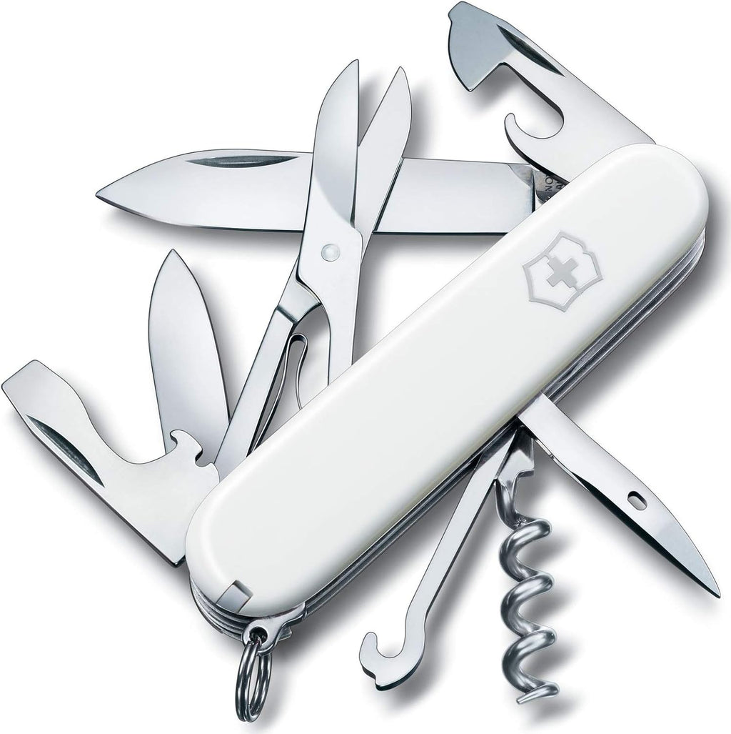 Victorinox Climber Swiss Army Pocket Knife | Medium | 14 Functions | Red & White