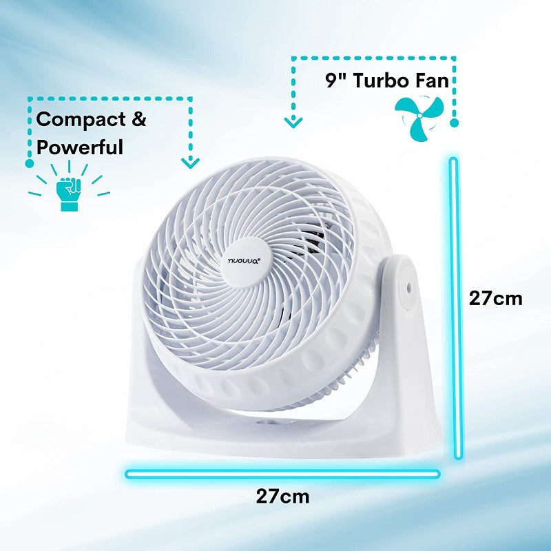Desk Turbo Fan - White / Black