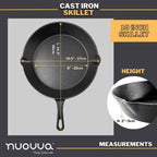 Pre-Seasoned Cast Iron Skillet - 10 inch (25cm)