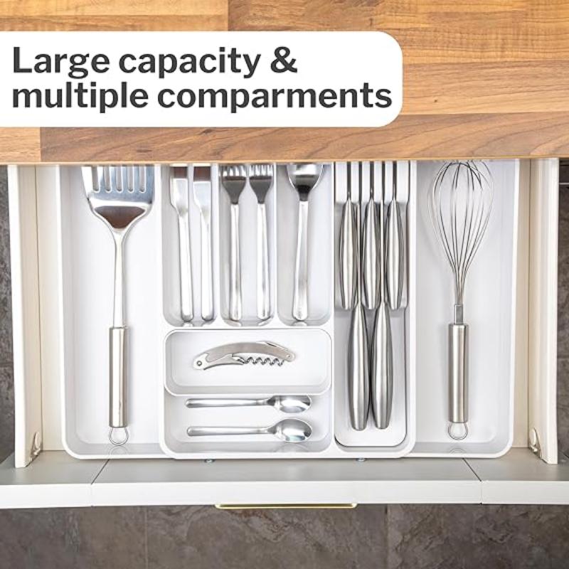 Expandable Cutlery Drawer Organiser Divider (Multiple Colours), by Nuovva