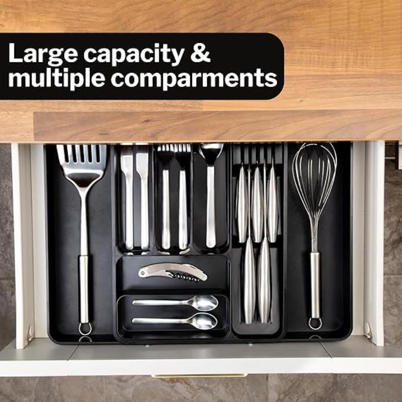 Expandable Cutlery Drawer Organiser Divider (Multiple Colours), by Nuovva