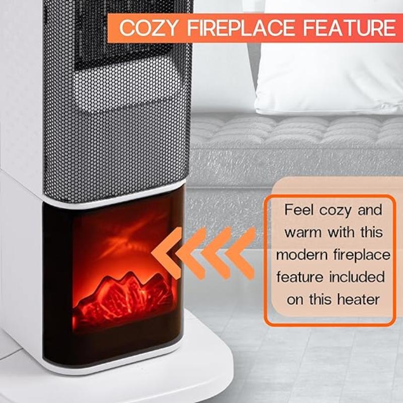 Energy Efficient Electric Heater with  Fireplace Display