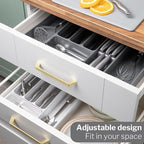 Expandable Cutlery Drawer Organiser Divider (Multiple Colours), by Nuovva