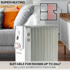 Portable Radiator Electric Heater - Oil Filled