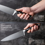 Professional High Carbon Steel Kitchen Single & Sets Knives  (Multiple Variants), by Nuovva