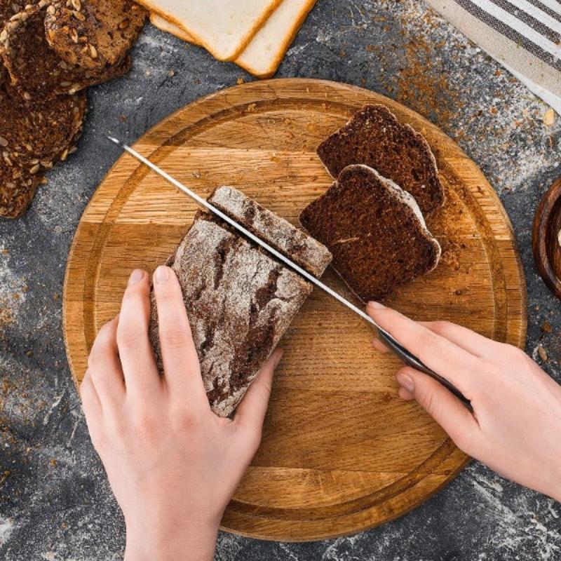 Stainless Steel Kitchen Knife Set with Rotating Block 7-Piece Set, by Nuovva