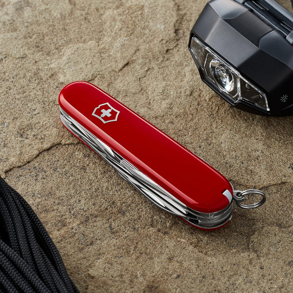 Victorinox Climber Swiss Army Pocket Knife | Medium | 14 Functions | Red & White