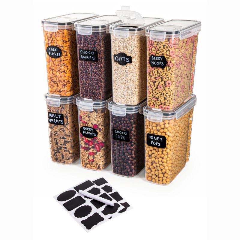 4L Cereal Storage Containers Pantry Organisers (2, 3, 4, 6 & 8 Pieces)