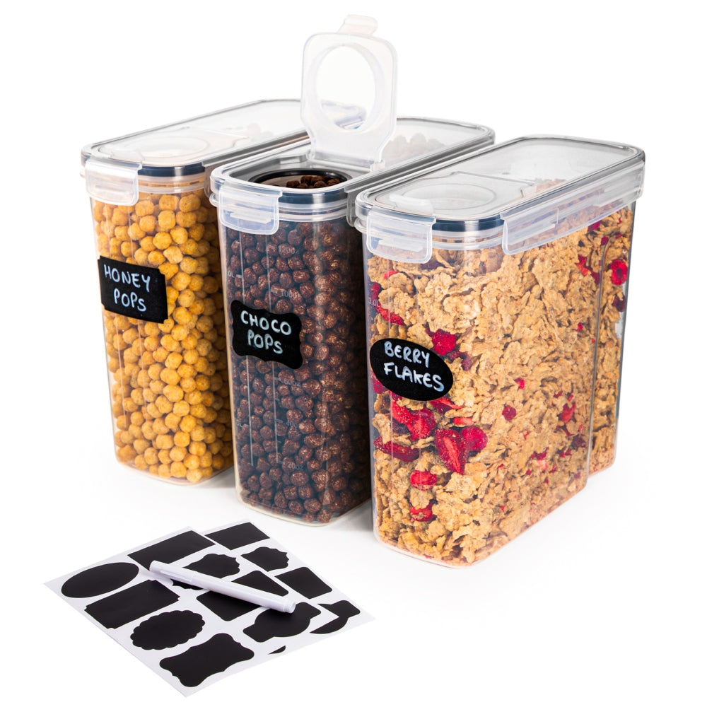 4L Cereal Storage Containers Pantry Organisers (2, 3, 4, 6 & 8 Pieces)