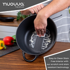 Black Enamelled Cast Iron Casserole Pot - 28cm - 6L