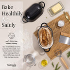 Enamelled Cast Iron Bread Loaf Pot – 22.5 × 14cm, Dutch Oven (Multiple Colours), by Nuovva