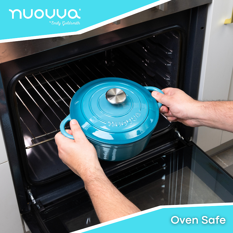 Enamelled Cast Iron Dutch Oven Casserole Pot (Multiple Colours & Sizes)