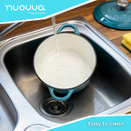 Cast Iron Dutch Oven with Lid, Casserole Pot - 24cm - 4.7L (Multiple Colours)