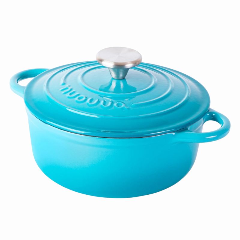 Enamelled Cast Iron Dutch Oven Casserole Pot (Multiple Colours & Sizes)