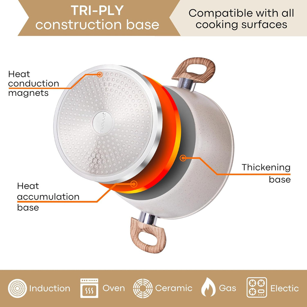 35pcs Granite Kitchen Cookware & Kitchen Knife Set