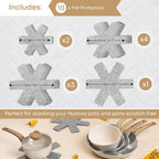 Cream Kitchen Cookware Set of 35, 15, 8, 5pcs with Lids (Multiple Set Sizes)