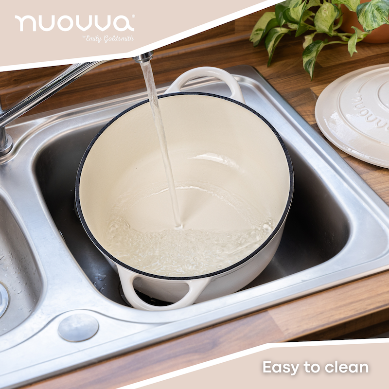 Enamelled Cast Iron Dutch Oven Casserole Pot (Multiple Colours & Sizes)