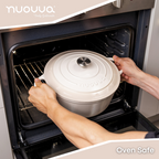 Enamelled Cast Iron Dutch Oven Casserole Pot (Multiple Colours & Sizes)