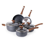 Granite Kitchen Cookware Set with Lids – 8-Pieces