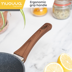 Grey Granite Kitchen Cookware Set with Lids - 5-Pieces