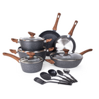 Granite Kitchen Cookware Set of 35, 15, 8, 5pcs with Lids (Multiple Set Sizes)