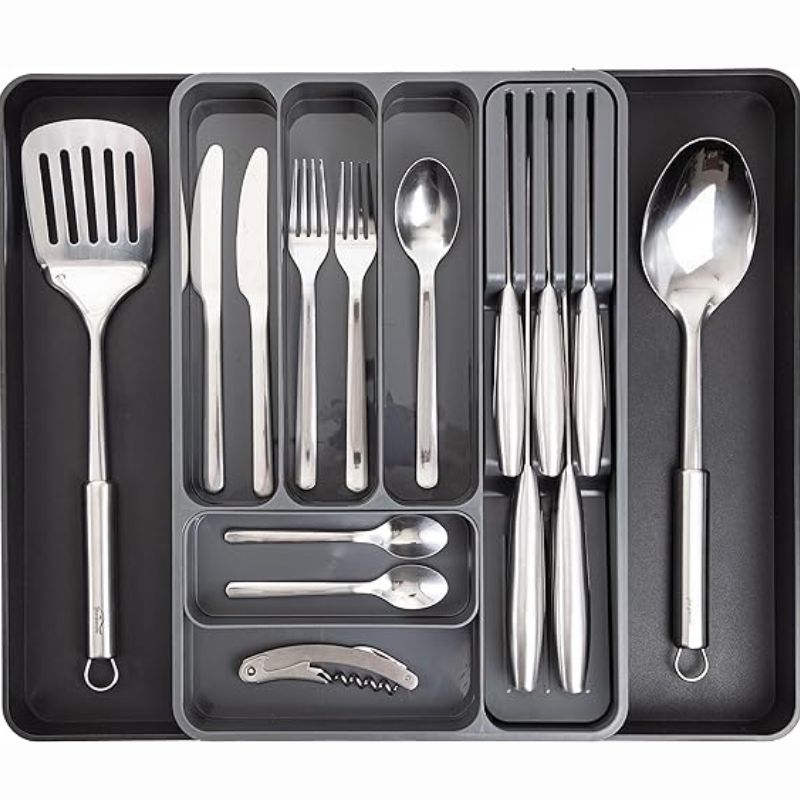 Expandable Cutlery Drawer Organiser Divider (Multiple Colours), by Nuovva