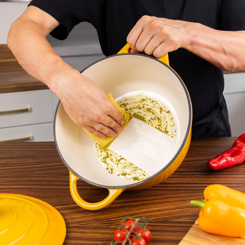Cast Iron Dutch Oven, Casserole Pot - 28cm, 6L (Multiple Colour - Pastel Shades)