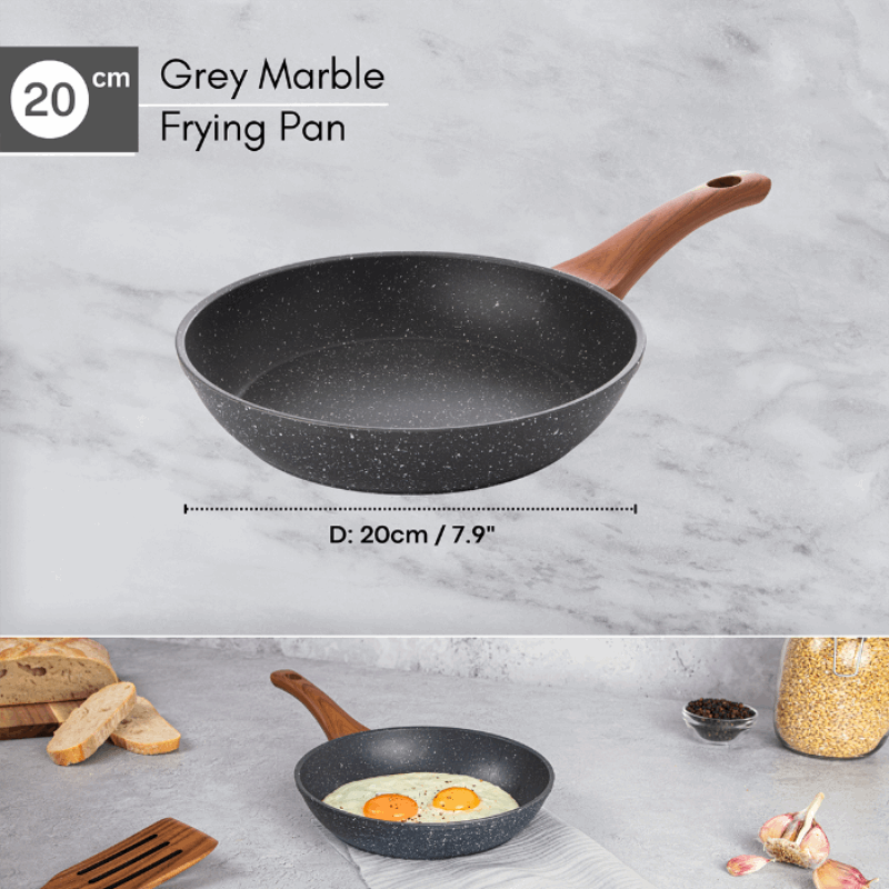 Marble Granite Induction Non-Stick Frying Pan - 20cm, by Nuovva