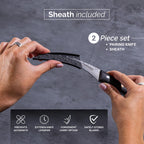 Japanese Steel 67-Layer Damascus Paring Knife with Pakkawood Handle, by Nuovva