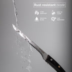 Japanese Steel 67-Layer Damascus Style Boning Knife with Pakkawood Handle, by Nuovva