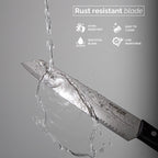 Japanese Steel 67-Layer Damascus Style Slicing Knife with Pakkawood Handle, by Nuovva