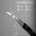 Japanese Steel Damascus Style Kitchen Knives with Pakkawood Handles - Multiple Variants, by Nuovva