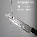 Japanese Steel Damascus Style Kitchen Knives with Pakkawood Handles - Multiple Variants, by Nuovva