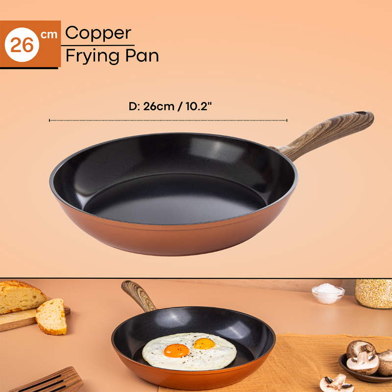 Induction Non-Stick Frying Pan (Multiple Sizes & Multiple Colours), by Nuovva