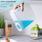 Cereal Storage Containers For Pantries Airtight BPA-Free 4L - 8pcs, by Nuovva