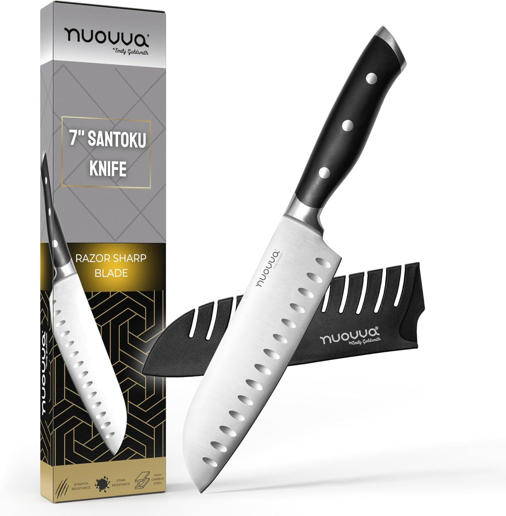Professional Santoku Knife - 7 Inch, by Nuovva