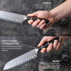 Professional Santoku Knife - 7 Inch, by Nuovva