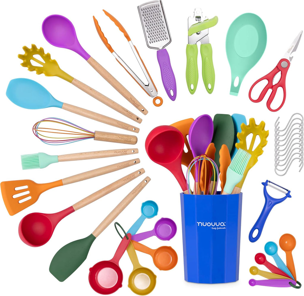 35pcs Kitchen Cooking Utensils Set - Multiple Colours