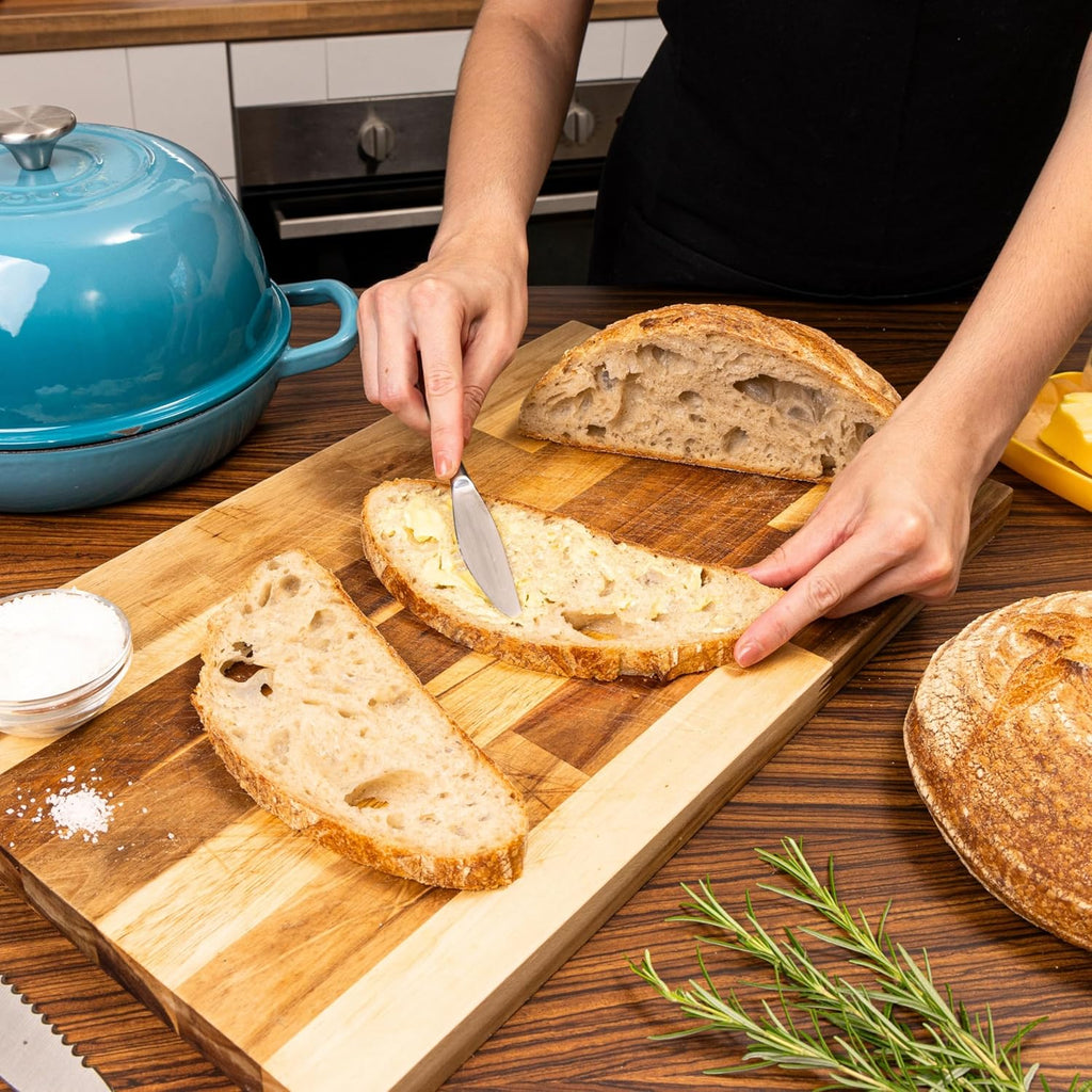 Enamelled Cast Iron Dutch Oven Bread Pot, 5.6 Lite - 26cm (Multiple Colours) by Nuovva